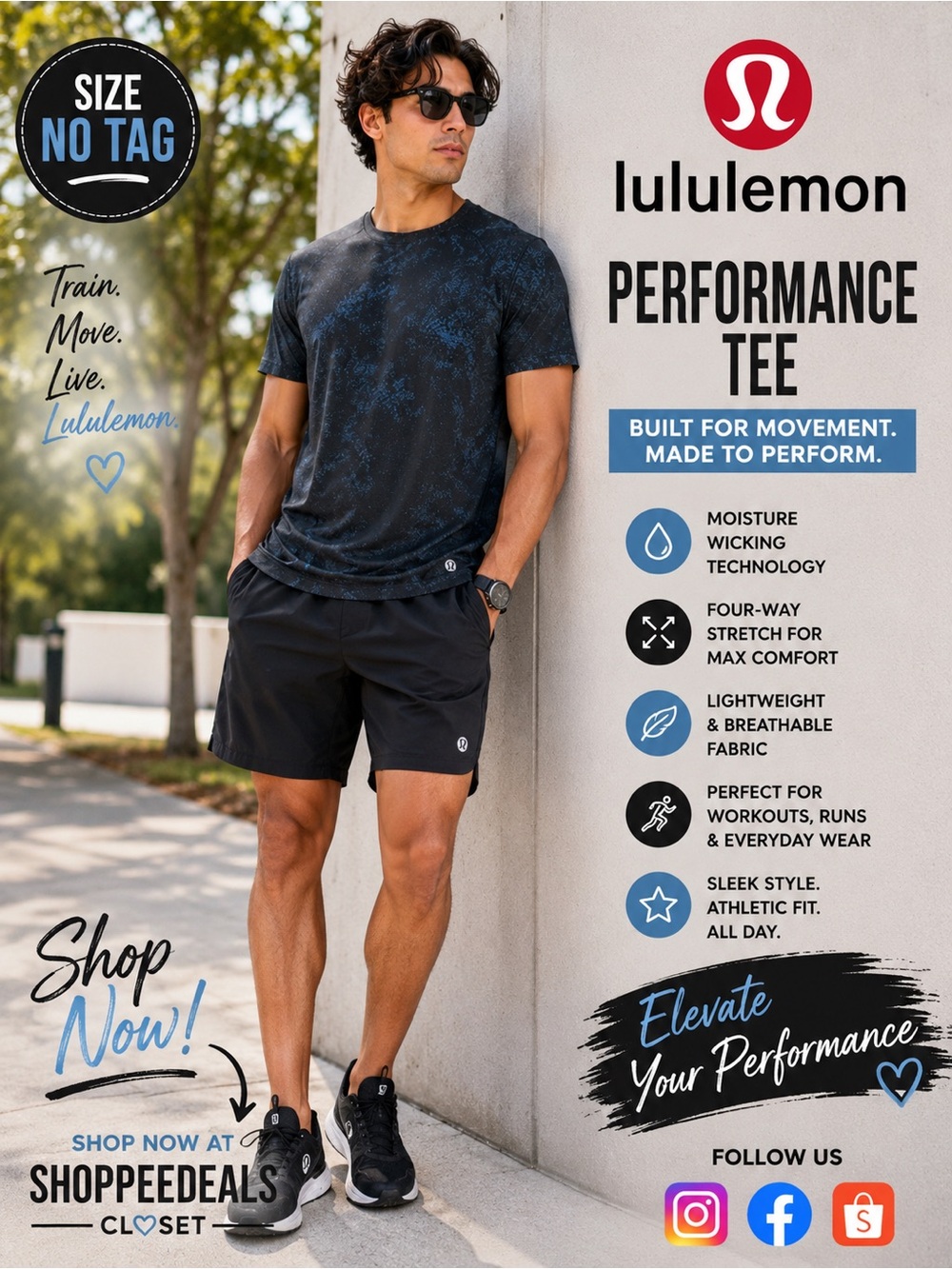 Lululemon Short Sleeve Performance Tee